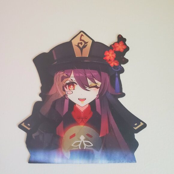 Genshin Impact Hu Tao 3D View Perspective Changing Sticker - Picture 2 of 9